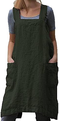 TBA Cotton Linen Apron Cross Back Apron by TBA