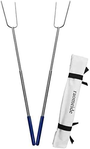 RAOMEIDE 32" Heavy Duty Hot Dog Roasting Sticks by RAOMEIDE