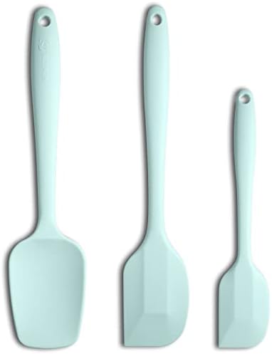 3-Piece Silicone Spatula Set, 600°F Heat Resistant, Macaron Navy by ALLWIN-HOUSEWARE