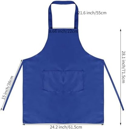 Fengek 8 Pcs Bib Apron for Unisex Colorful Kitchen Apron Bulk - Image 2