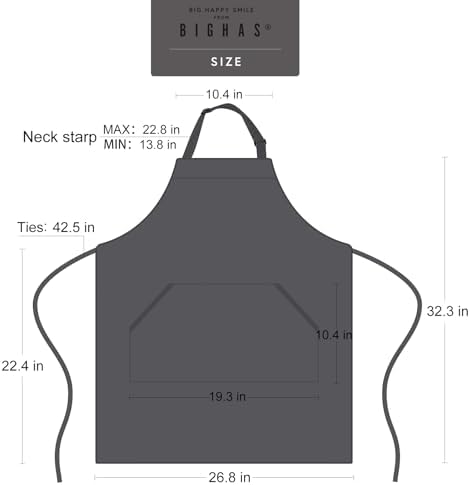 BIGHAS Adjustable Bib Apron - Image 6