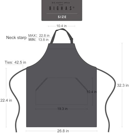 BIGHAS Adjustable Bib Apron - Image 6