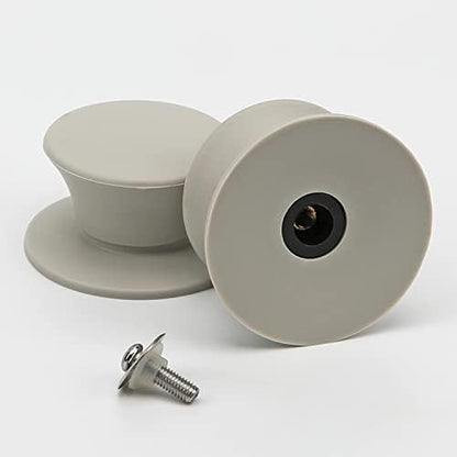 Universal Silicone Cookware Pot Lid Replacement Knob 2Pack White by IFITTING