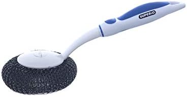 BBQ Grill Brush Bristle Free Stainless Steel Scrubber Cleaner Dishwashing Brush by Superio
