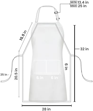Utopia Kitchen Bib Aprons 10 Pack Adjustable - Image 2