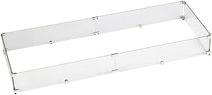 53.5" X 19.5" X 6” Rectangular Glass Flame Guard