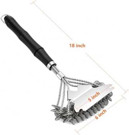 Grill Brush Bristle Free Stainless Steel Scraper - Image 7