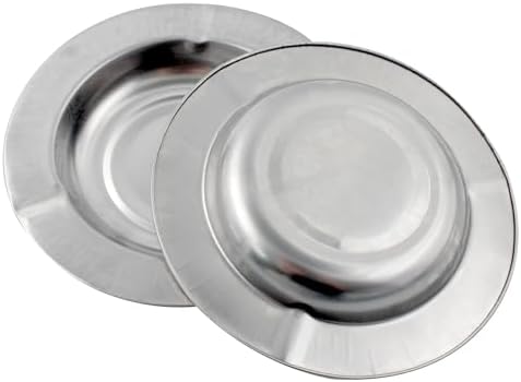 Lilaly 10-Pack Ashtray Round Cigar Ash Tray Stainless Ashtray - Image 3