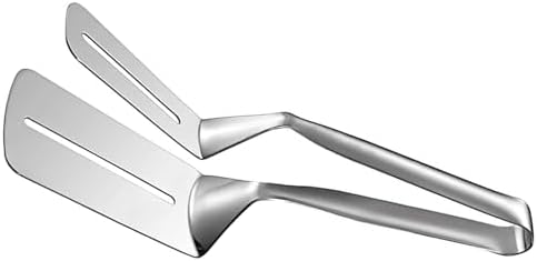 Premium 10 Inch Kitchen Cooking Tong, Double Sided Spatula, Steak Clamps by NaYiissi