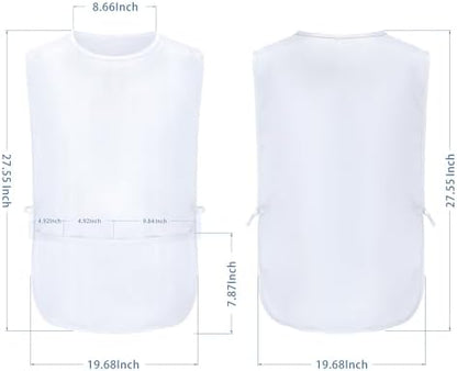 BOHARERS Smock Cobbler Apron for Women men-with Side Ties and 3 Pockets for - Image 6