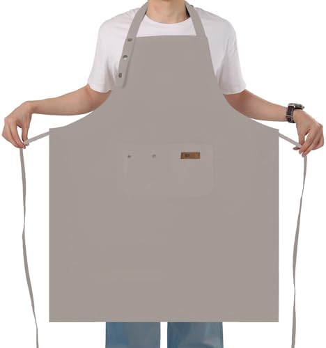 Yuubin Extra Large Aprons for Men Adjustable Button Apron by Unknown