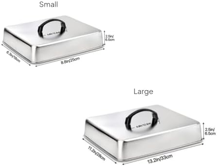 Generic Square Grill Cover Griddle Dome Lid Cloche - Image 2