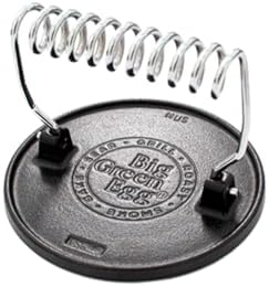 Big Green Egg Cast Iron Grill Press by Unknown