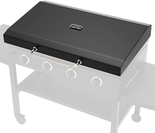 Hinged Lid for Blackstone 36" Griddle, 5004 Hard Cover Hood w/Thermometer by Outspark