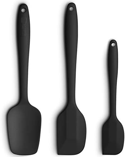 3-Piece Silicone Spatula Set, 600°F Heat Resistant by ALLWIN-HOUSEWARE