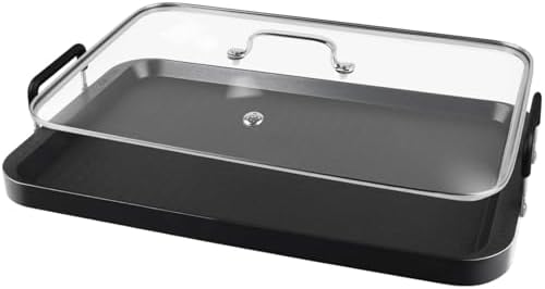 Griddle Glass Lid for Vayepro 17-inch flat griddle, Glass Basting, Keep Warm - Image 3