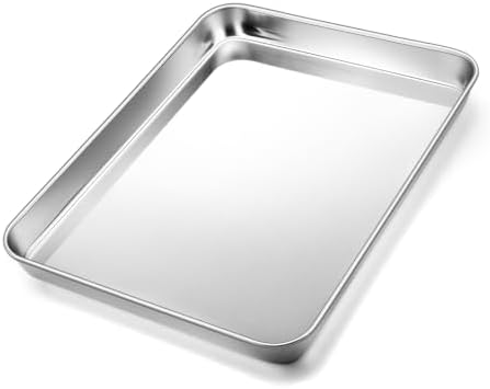 12.5" Baking Sheet Pan, Joyfair Stainless Steel Toaster Oven Trays by Joyfair