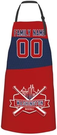 City Custom Name And Number Aprons, Kitchen Aprons, Work Utility Aprons by Custom