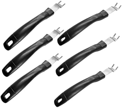 6pcs Stainless Steel BBQ Crowbar Grate Lifter Tools Heat-Resistant Grill Plate by SEWOART