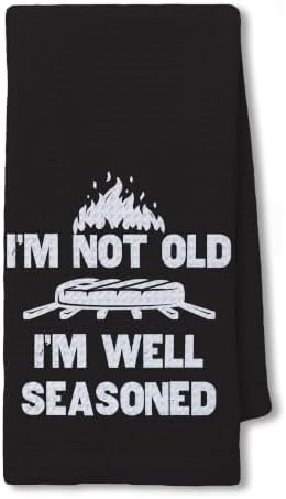 Funny BBQ Grilling Kitchen Hand Towels 16x24 Inch, Father's Day Grilling Gifts by Unknown