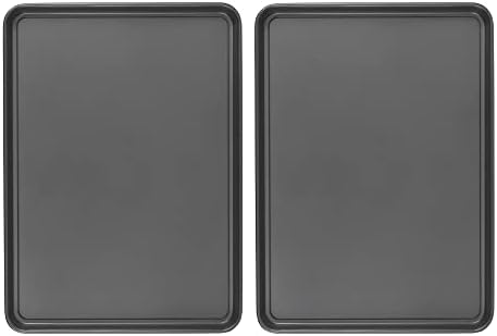 GoodCook Everday Nonstick Carbon Steel 15” x 21” Baking Sheet Set, 2 Pack – by GoodCook