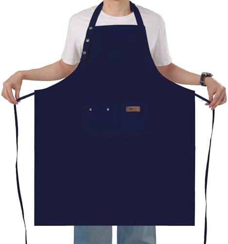Yuubin Extra Large Aprons for Men Adjustable Button Apron by Unknown