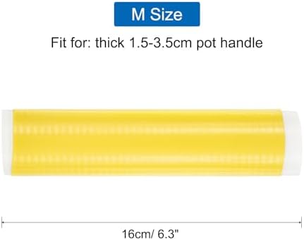 uxcell 3 Pcs Silicone Pan Handle Sleeve, Heat Resistant Potholder Pot Holders - Image 2