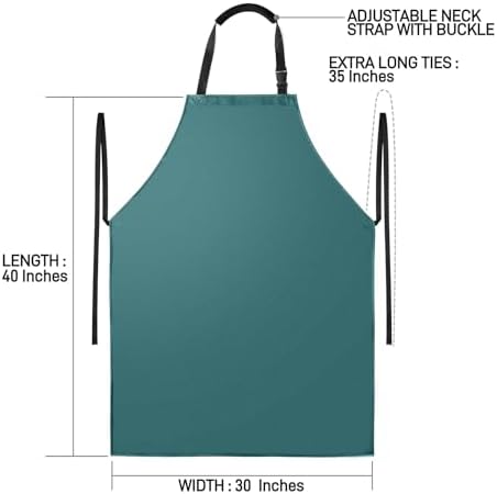 Waterproof Apron with Comfortable Adjustable Bib Rubber Vinyl Dishwasher Heavy - Image 7