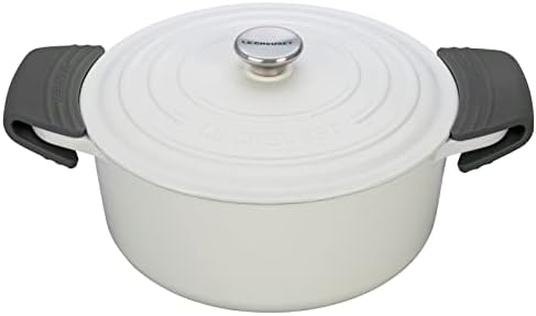 Le Creuset Silicone Set of 2 Handle Grips, Sea Salt - Image 3