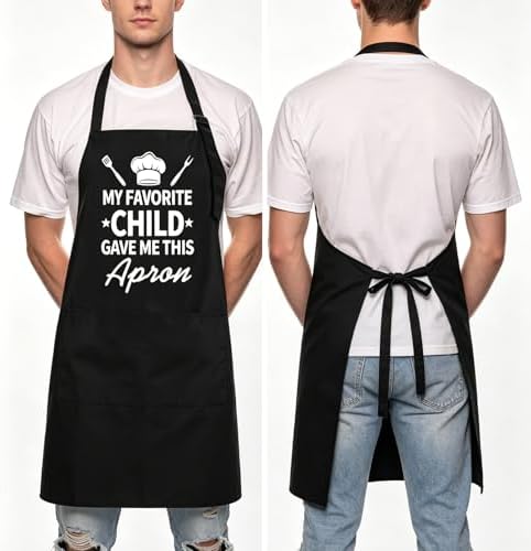 Rosoz Funny BBQ Black Chef Aprons - Image 4