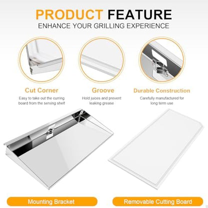 Serving Shelf with Removable Cutting Board Fit - Image 4