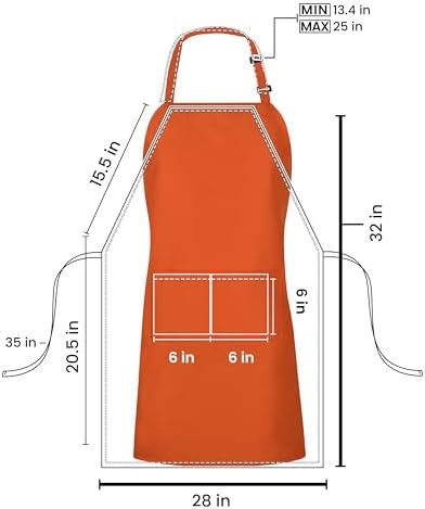 Utopia Kitchen Bib Aprons 10 Pack Adjustable - Image 2