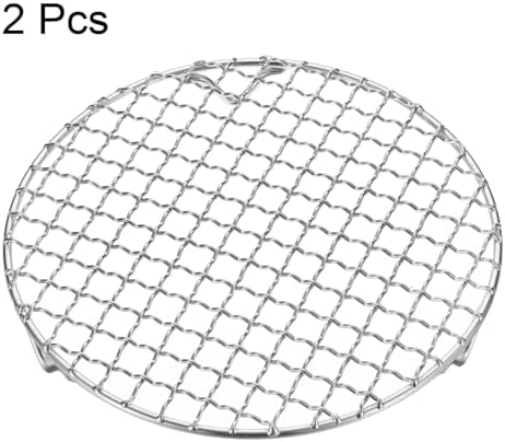 HARFINGTON 2pcs Round Cooking Rack 7.5-inch 201 Stainless Steel Cross Wire - Image 3