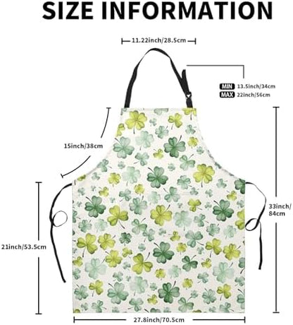 Shamrock Clover Apron St. Patrick's Day Aprons - Image 4
