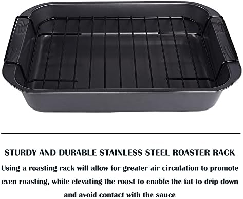 kitCom Bakeware Nonstick Roaster, Nonstick Roasting Pan - Image 5
