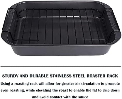 kitCom Bakeware Nonstick Roaster, Nonstick Roasting Pan - Image 5