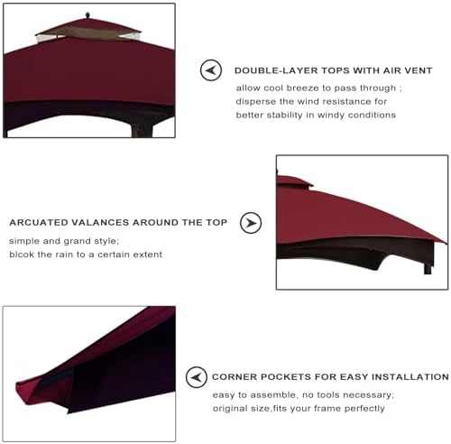 Eurmax USA High Performance Replacement Canopy Top - Image 5