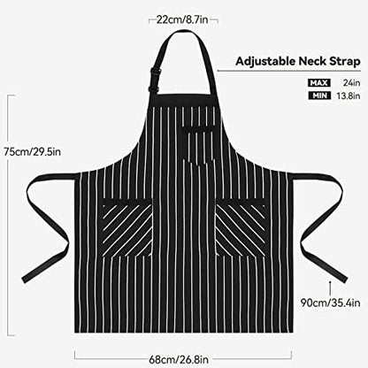 NLUS 2 Pack Cooking Aprons for Women - Image 3