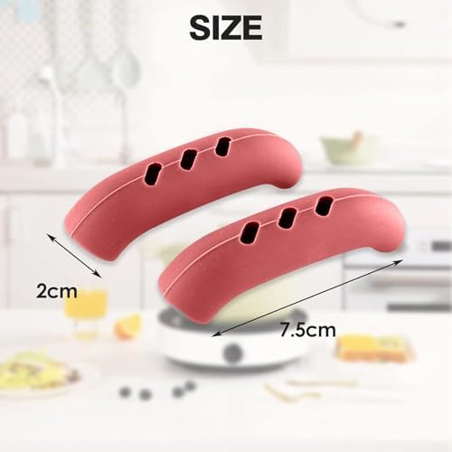 6 Pack Heat Resistant Silicone Pot Handle Covers - Image 6
