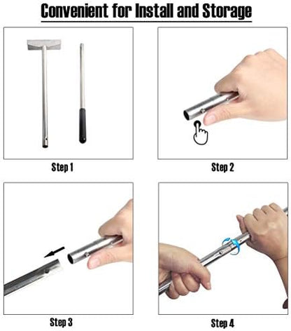 Charcoal Grill Rake Grill Ash Tool Accessories, Charcoal Kettle Grill Pizza - Image 4