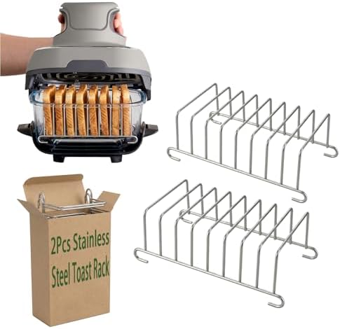 2Pcs Stainless Steel Toast Rack by Moruiero