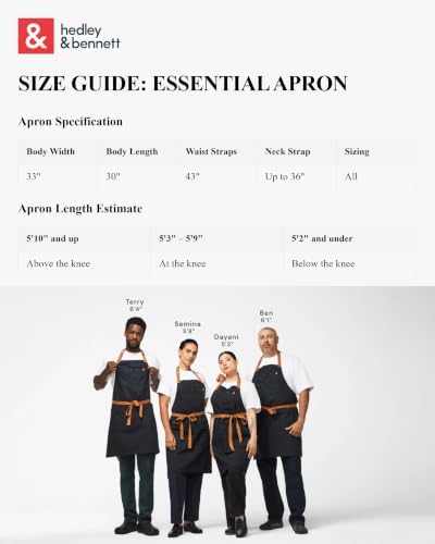 hedley & bennett Essential Chef Apron - Image 6
