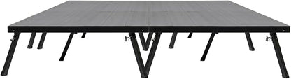 8'x8' MyStage 4 Stage Platform - Portable, Folding Lightweight Aluminum Performance Deck with Adjustable Height 17"-28" - US Patented Design