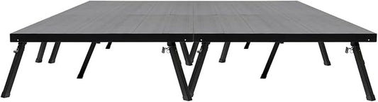 8'x8' MyStage 4 Stage Platform - Portable, Folding Lightweight Aluminum Performance Deck with Adjustable Height 17"-28" - US Patented Design