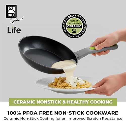 BRA COOKWARE Life Ceramic Nonstick Frying Pan | 10.2-Inch Aluminum Skillet - Image 7