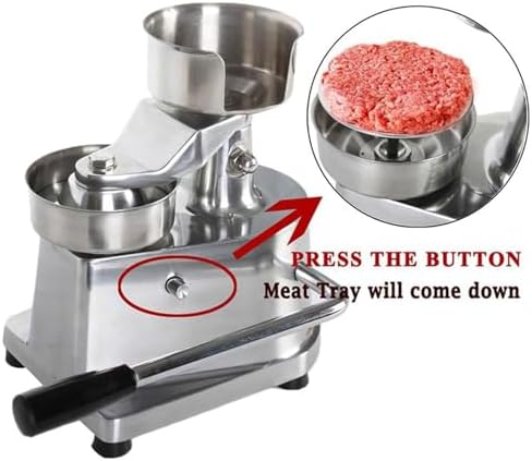 Commercial Hamburger Patty Maker, 10/13CM Stainless Steel Burger Press Meat - Image 3