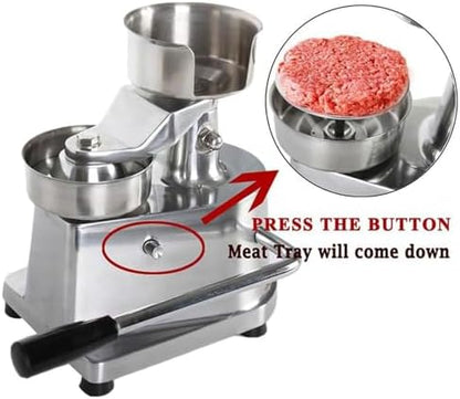 Commercial Hamburger Patty Maker, 10/13CM Stainless Steel Burger Press Meat - Image 3