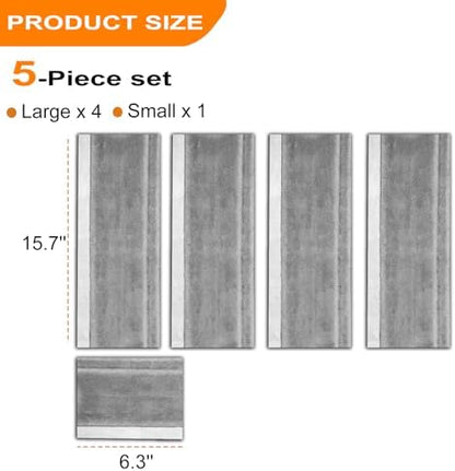 Volecy Refrigerator Handle Covers, Washable Velvet Appliance Door Handle Covers - Image 6