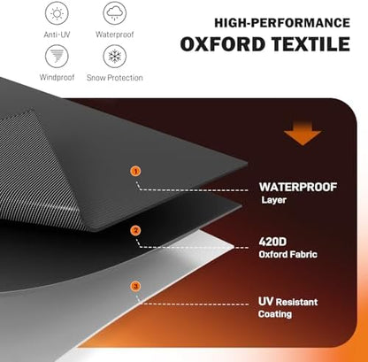 SUNICO Outdoor Table Covers Rectangle Waterproof - Image 4
