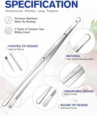 BUNDLEPRO Kitchen Tweezers Tongs - Image 2